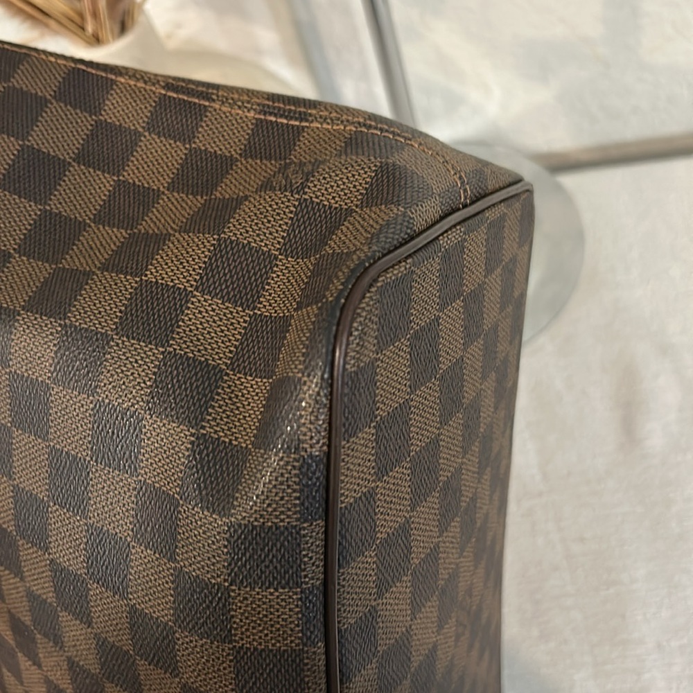 Authentic Louis Vuitton Damier Saleya PM Ebene Tote Bag Brown with COA - Picture 13 of 16
